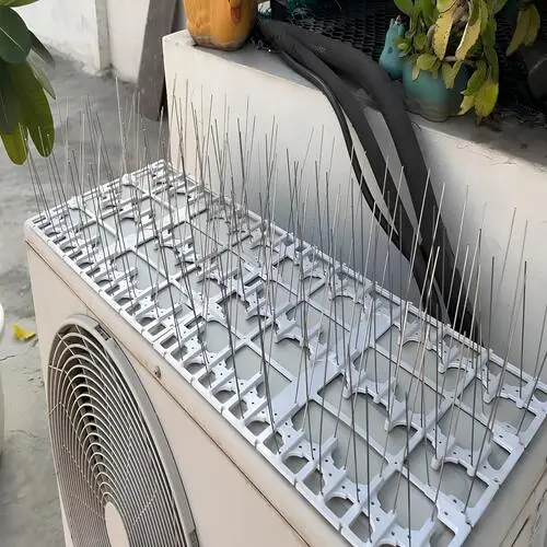 Netting Crafters Stainless Steel Anti Bird Spikes in Chennai and its various locations, including Anna Nagar, Besant Nagar, Adyar, Velachery, T. Nagar, Nungambakkam, Thiruvanmiyur and Tamil Nadu